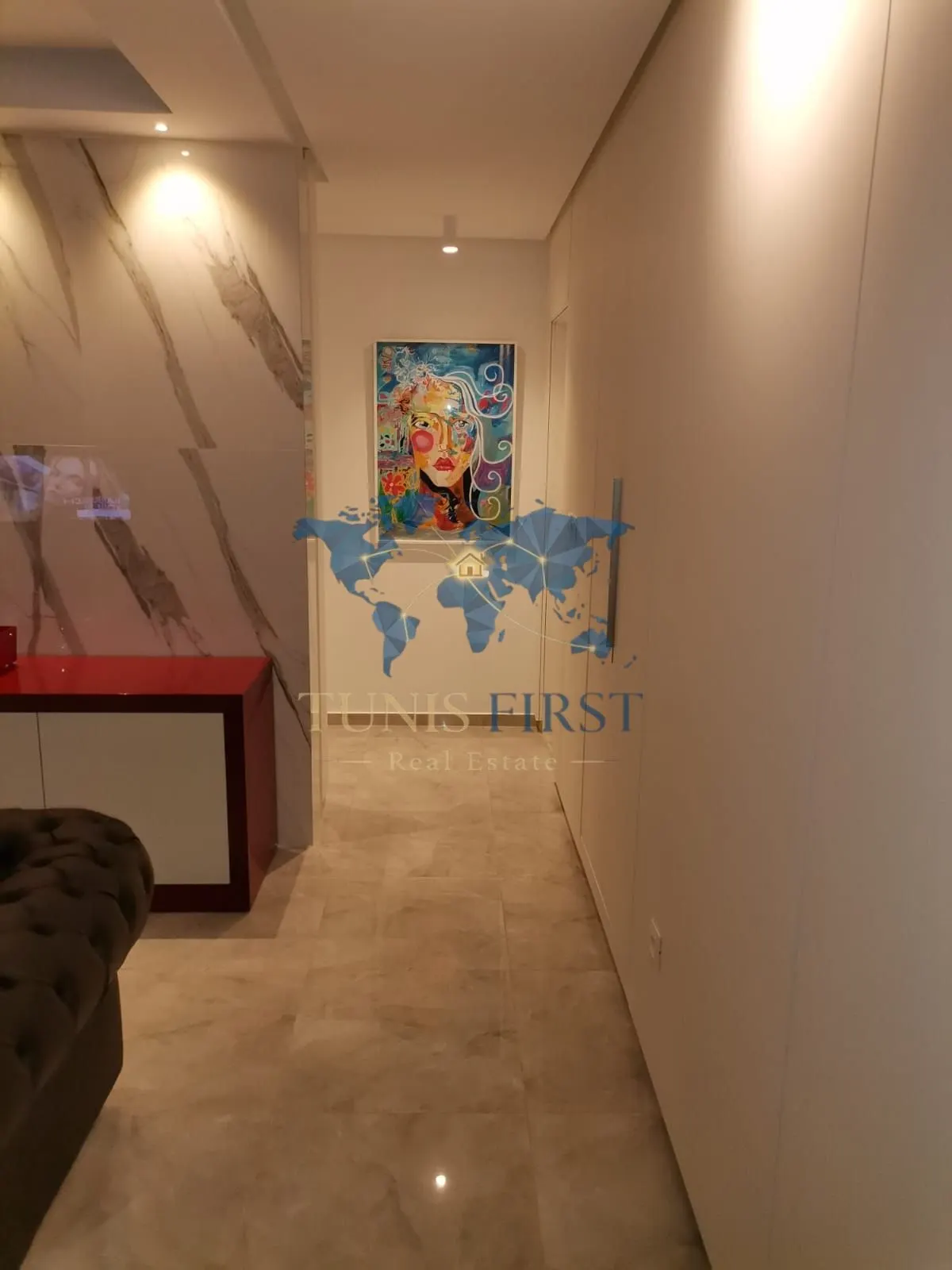 A louer appartement S+2 meublé à Gammarth  avec vue panoramique sur mer — Tunisie