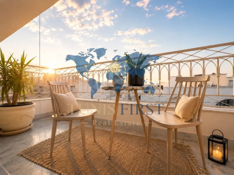 A Louer Appartement S+3 Meublé à La Marsa — Marsa ville
