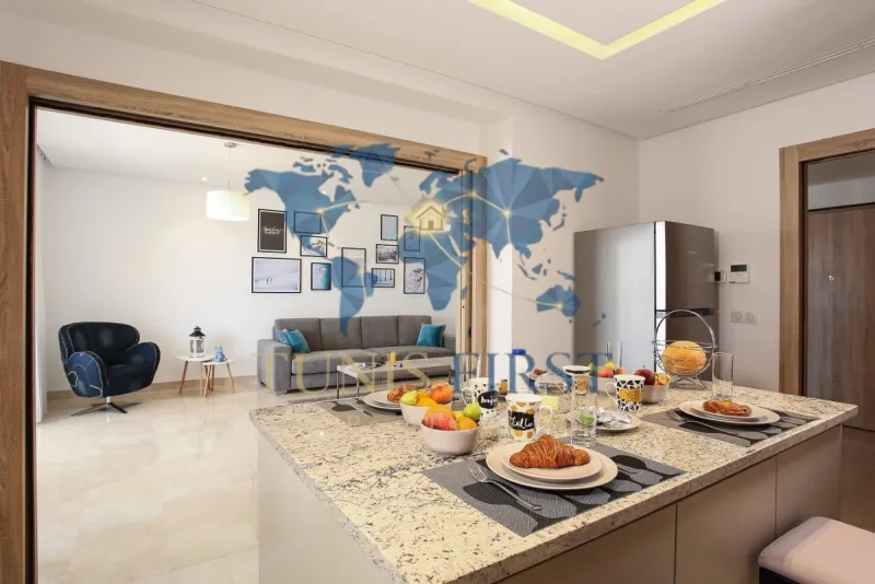 A louer Appartement S+2 Meublé à Gammarth — Gammarth