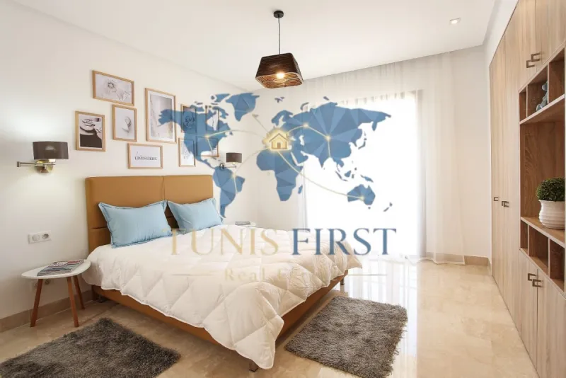 A louer Appartement S+2 Meublé à Gammarth — Gammarth