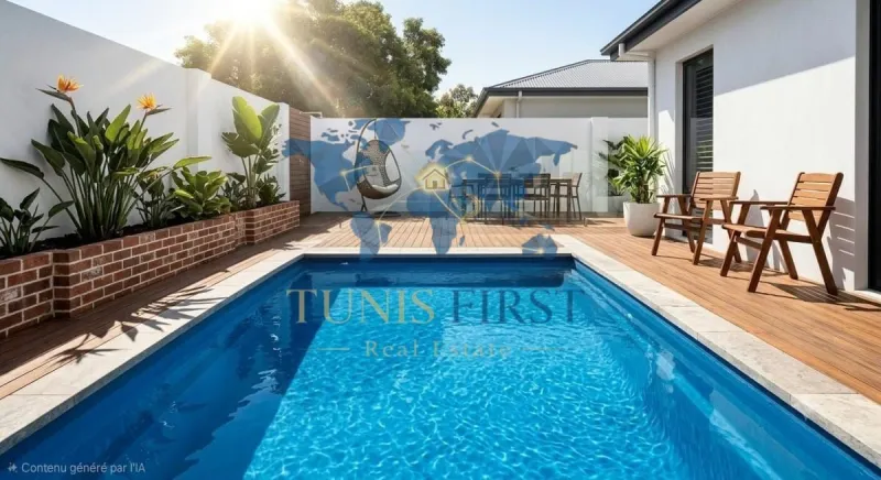 A Louer Triplex de Luxe Meublé pour Courte Durée à Hammamet — Tunisie