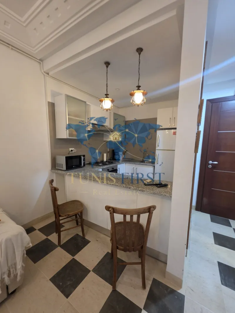 A louer Appartement S+1 Meublé aux  Jardins de Carthage — La Marsa