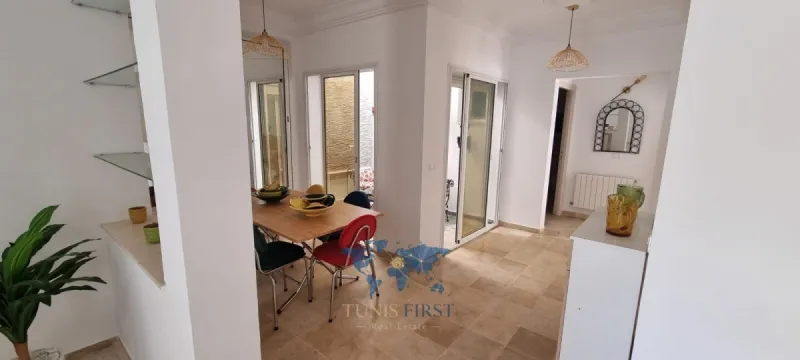 A Louer Appartement S+2 Meublé à Marsa Sidi Abd Laziz — Sidi abdelaziz