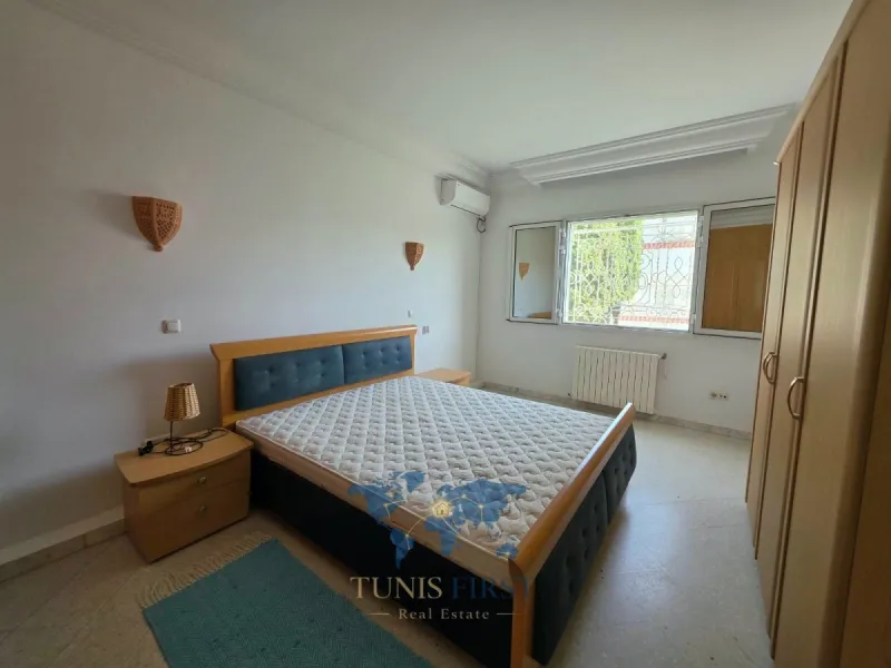 A Louer Etage de villa S+3 Meublé à La Marsa — Cite Erriadh