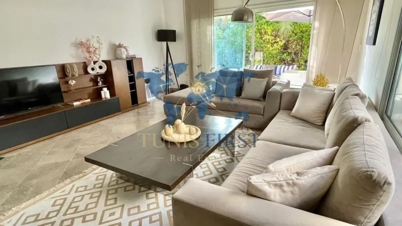 A louer Appartement S+2 avec jardin à La Marsa — Marsa Ennassim