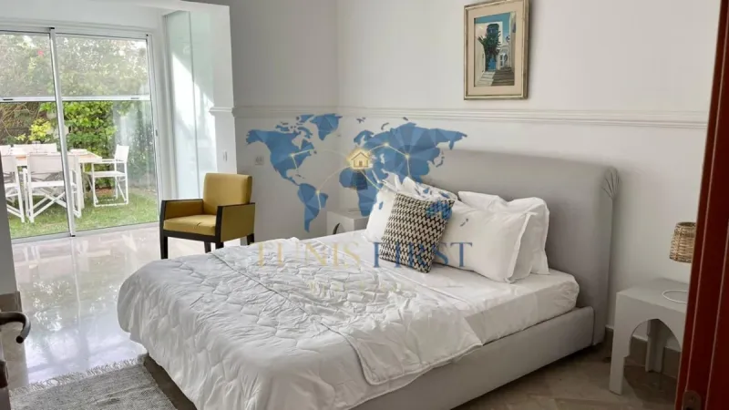 A louer Appartement S+2 avec jardin à La Marsa — Marsa Ennassim