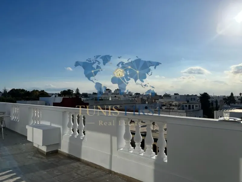 A vendre rooftop duplex S+2 avec terrasse — Marsa ville