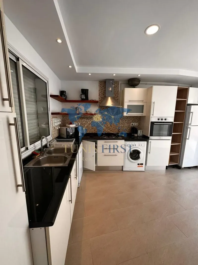 A louer un duplex S+2 meublé avec jardin à Carthage — Carthage