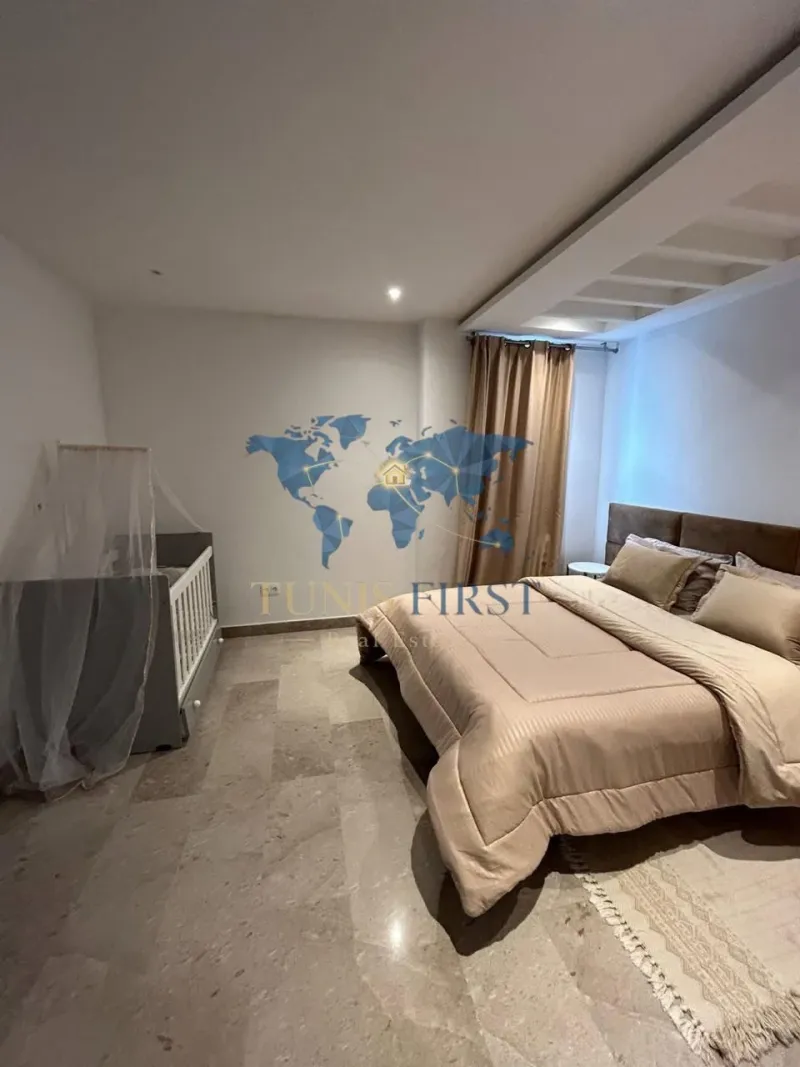 A louer un duplex S+2 meublé avec jardin à Carthage — Carthage