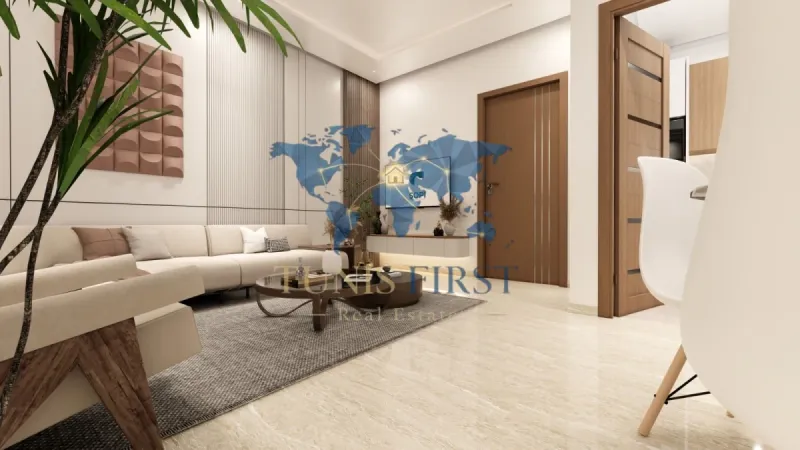 A vendre appartement S+1 de 50.67m² avec jardin et terrasse