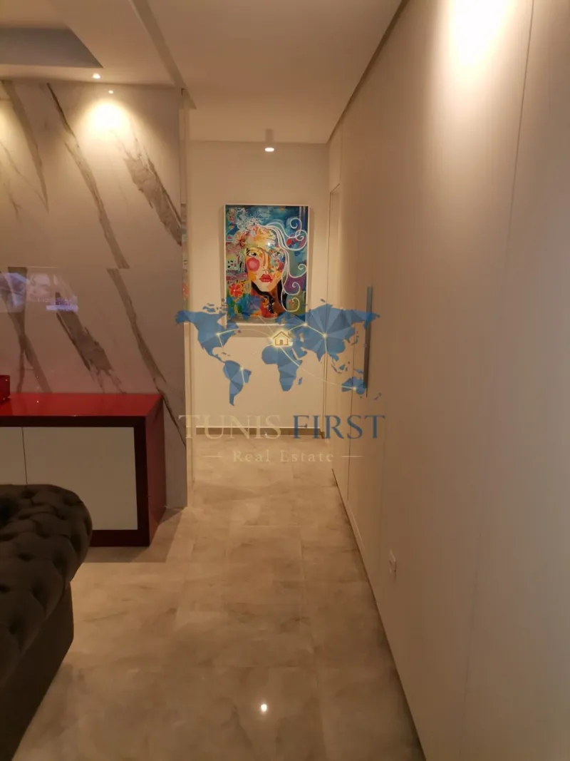 A louer appartement S+2 meublé à Gammarth  avec vue panoramique sur mer — Tunisie