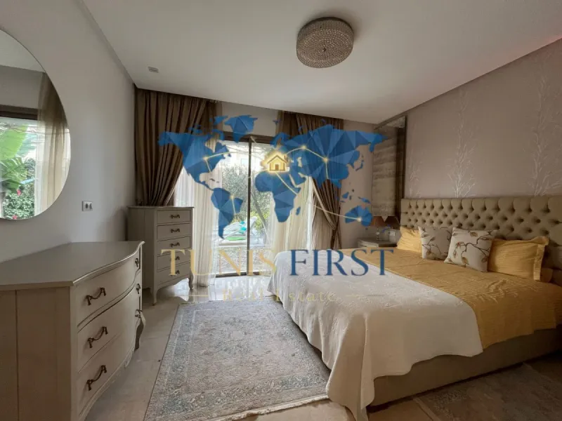 A louer appartement S+2 meublé à Gammarth  avec piscine — Gammarth