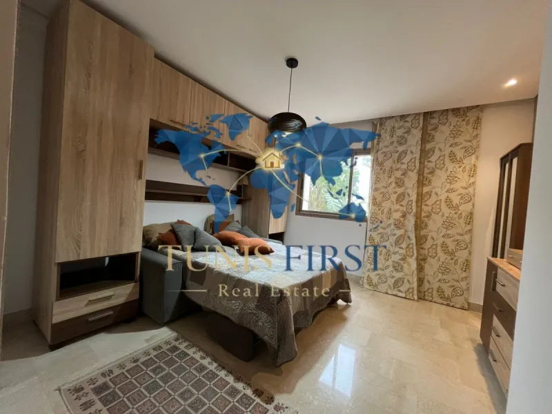 For Rent: Furnished S+2 Apartment in Gammarth with Swimming Pool — Gammarth
