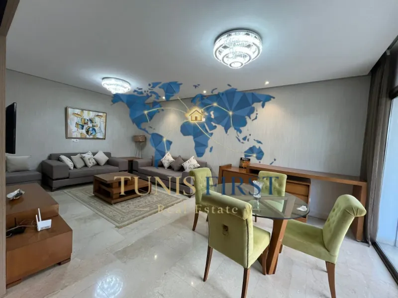 A louer appartement S+2 meublé à Gammarth  avec piscine — Gammarth
