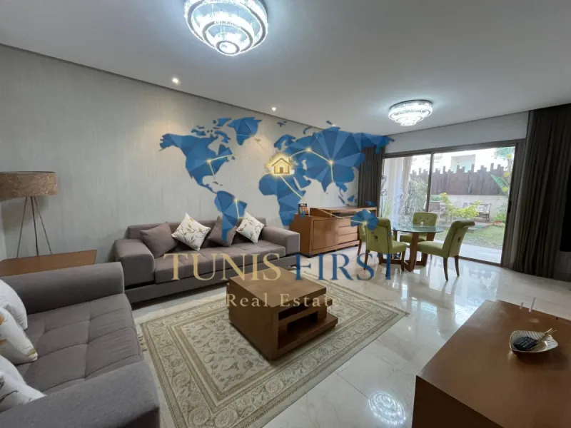 A louer appartement S+2 meublé à Gammarth  avec piscine — Gammarth