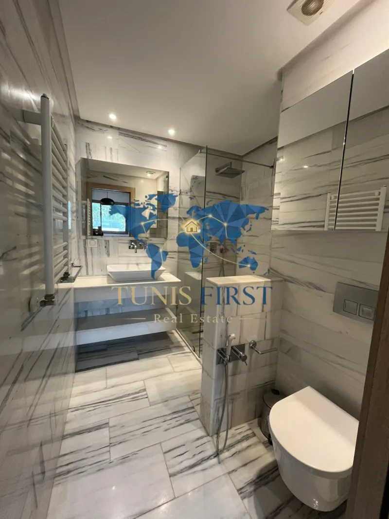 A louer appartement S+2 meublé à Gammarth  avec piscine — Gammarth