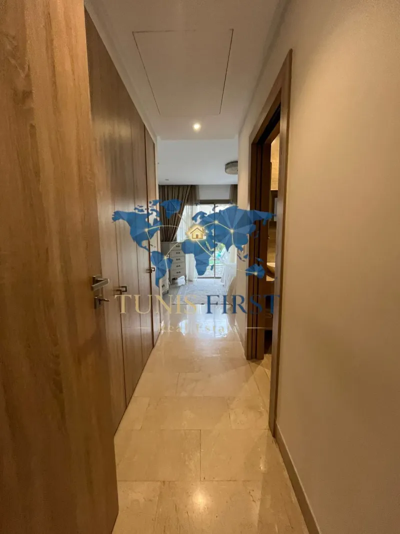 A louer appartement S+2 meublé à Gammarth  avec piscine — Gammarth