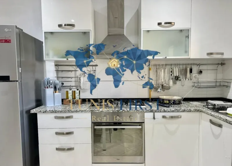 A louer appartement S+3 meublé à Gammarth avec vue mer — Gammarth