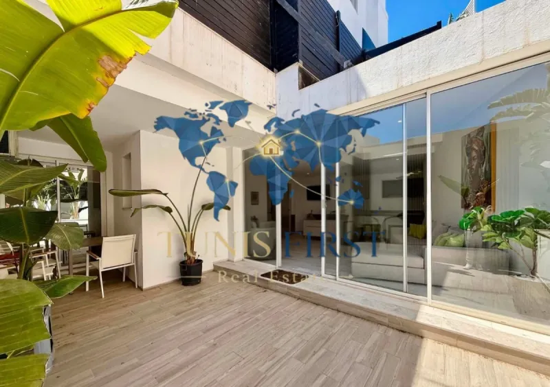 A louer appartement S+3 meublé à Gammarth avec vue mer — Gammarth