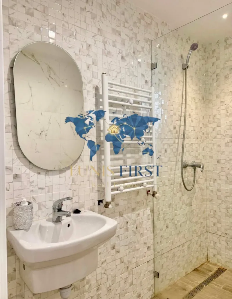 A louer appartement S+3 meublé à Gammarth avec vue mer — Gammarth