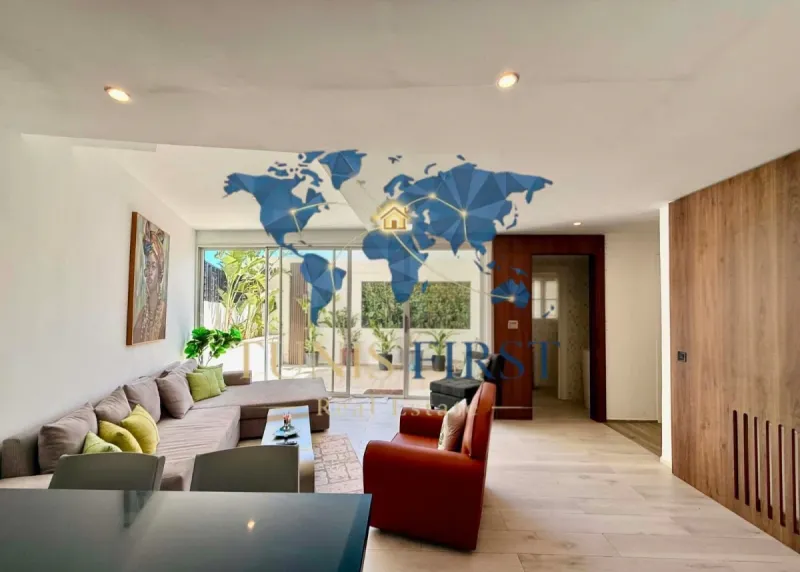 A louer appartement S+3 meublé à Gammarth avec vue mer — Gammarth