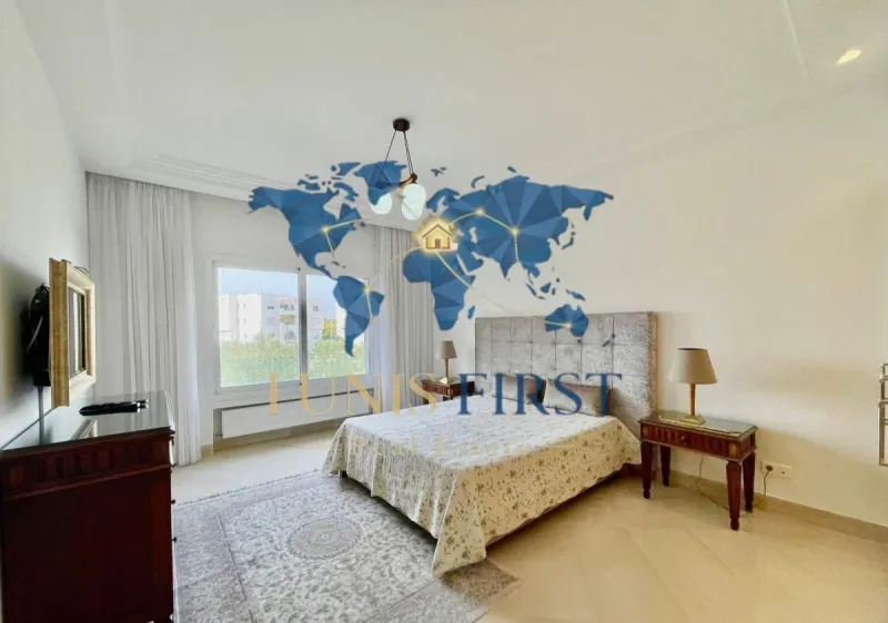 A louer appartement S+3 meublé à Gammarth avec vue mer — Gammarth