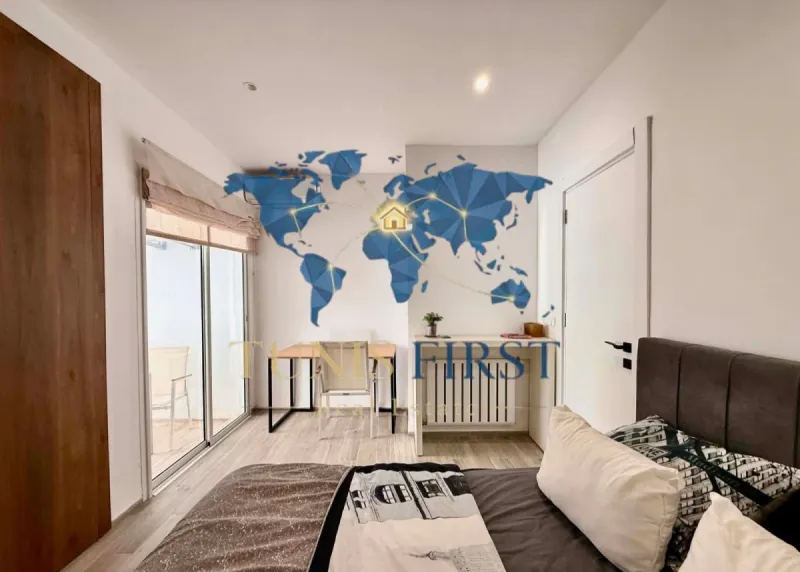 A louer appartement S+3 meublé à Gammarth avec vue mer — Gammarth
