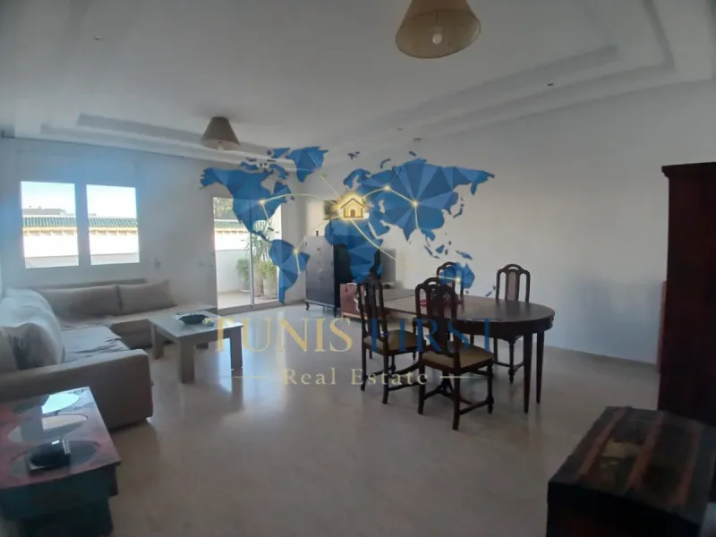 A louer appartement S+3 meublé au coeur de Marsa plage — Marsa plage