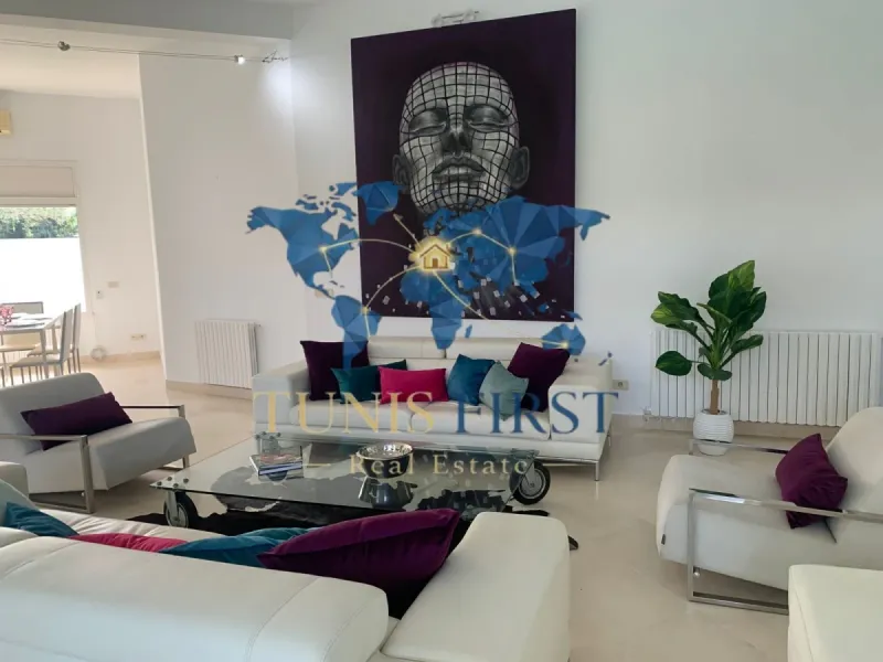A louer Villa S+5 meublée à la Marsa — Marsa Ennassim