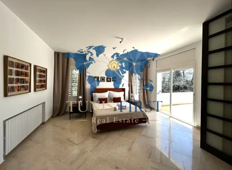 A louer Villa S+5 meublée à la Marsa — Marsa Ennassim