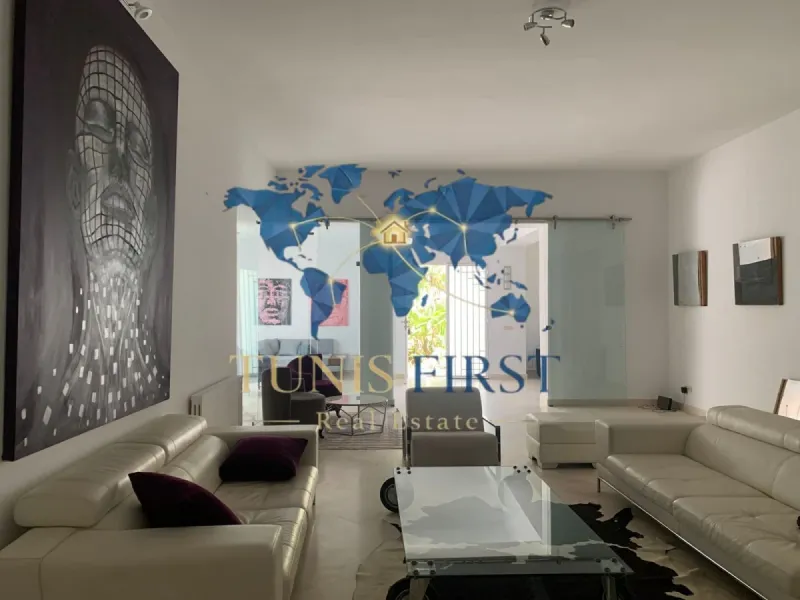 A louer Villa S+5 meublée à la Marsa — Marsa Ennassim