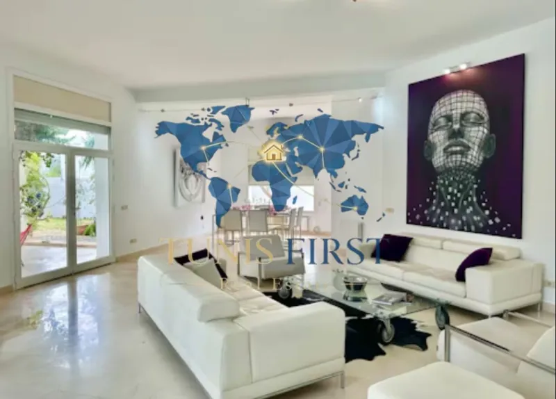 A louer Villa S+5 meublée à la Marsa — Marsa Ennassim