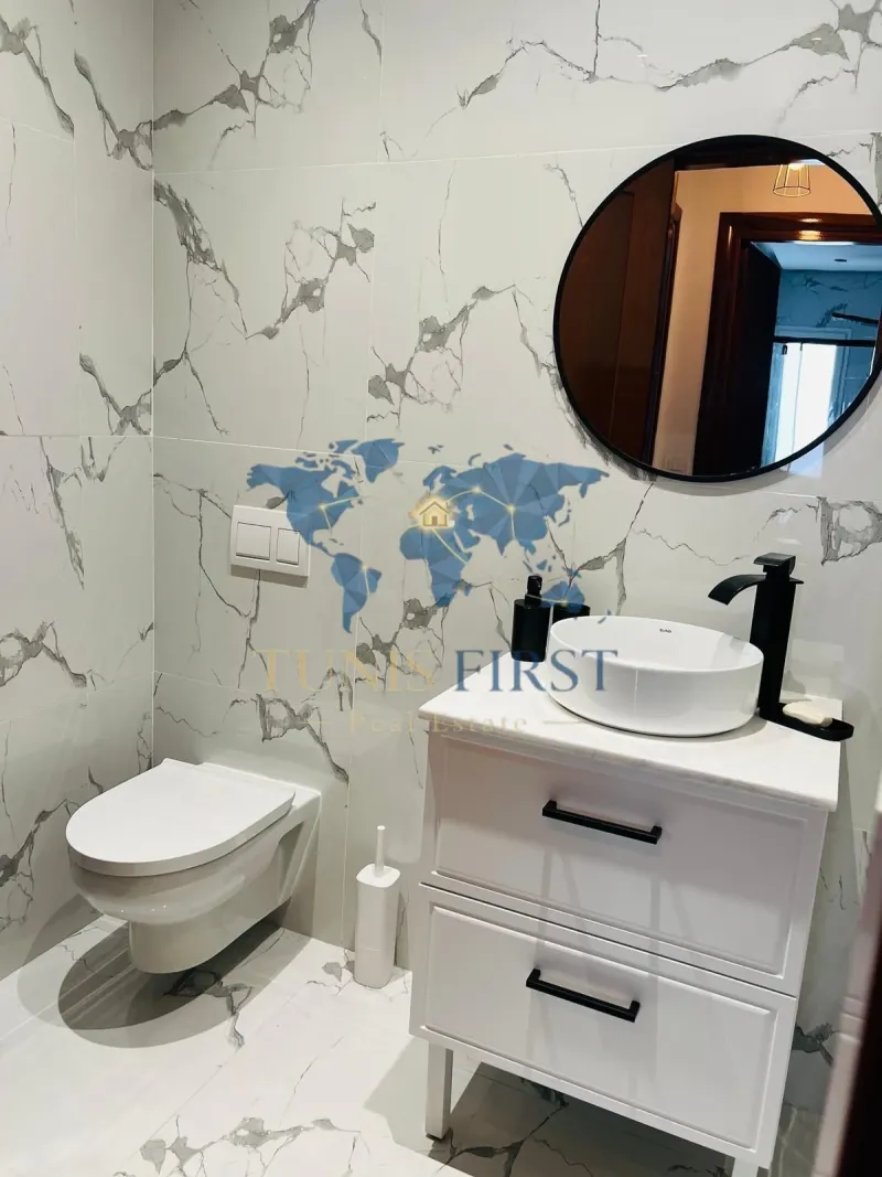 A Louer Appartement S3 Meublé à La Marsa — Cite Bhar Lazreg