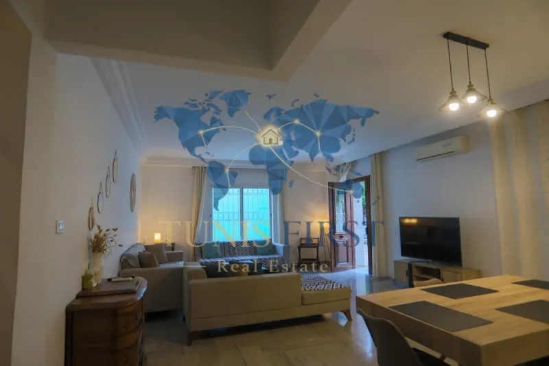 A louer RDC de Villa Meublée avec piscine à Carthage — Amilcar