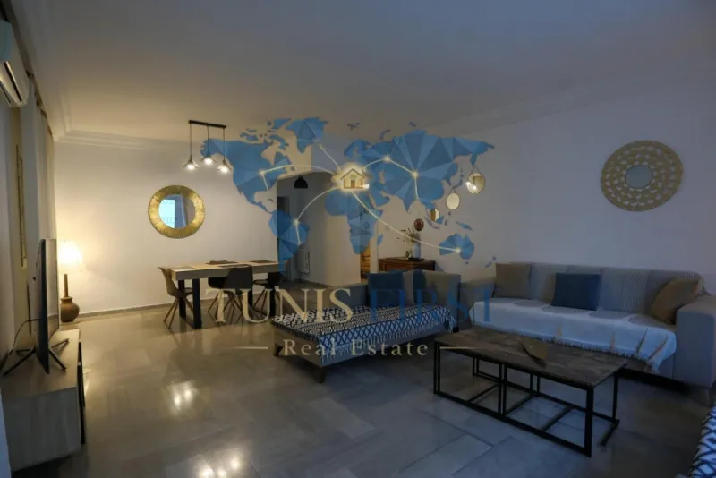 A louer RDC de Villa Meublée avec piscine à Carthage — Amilcar